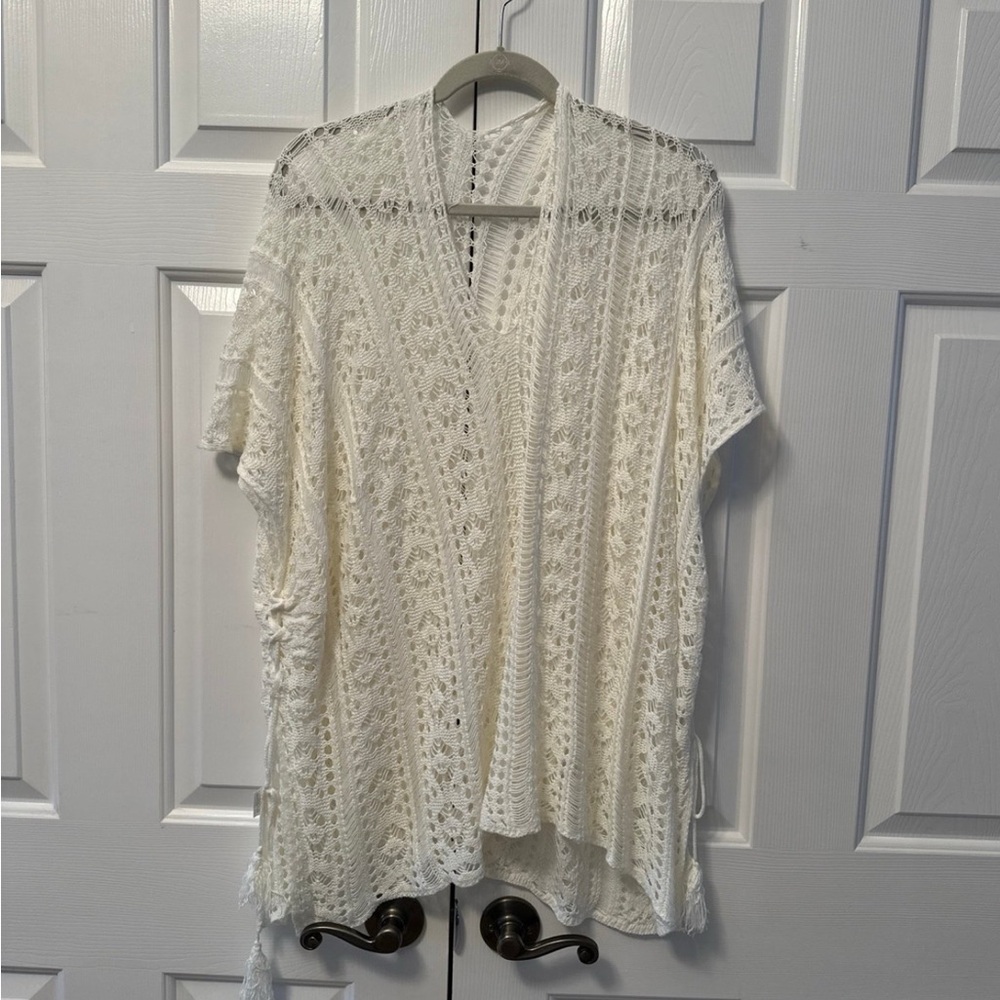 Knit Off-White Womens Cover-Up